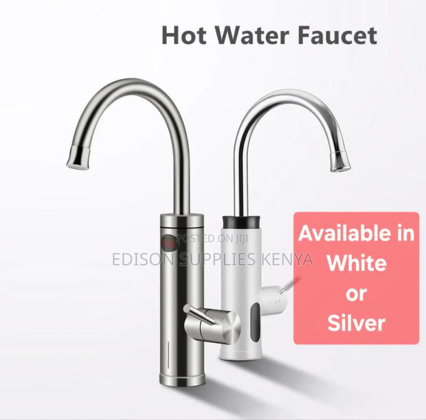 Digital Instant Heater Tap Pillar Hot Water Tap For Kitchen Salon
