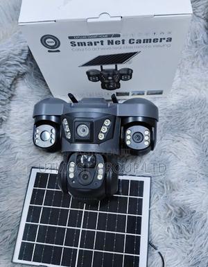 Solar Wifi CCTV Camera Triple Lens Two Way Audio - thumbnail 2