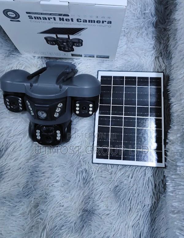 Wifi Solar Triple Lens CCTV Camera Motion Detection - main view
