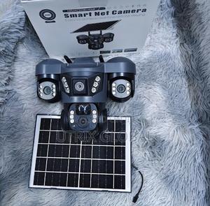 Triple Lens Solar Cctv Camera Wifi Outdoor Security