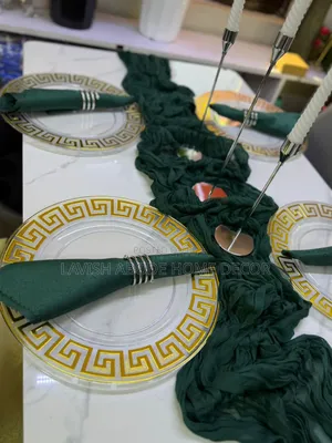 Emerald Green Decorative Cheese Clothe Table Runner