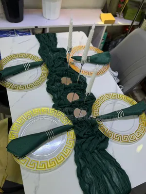 Emerald Green Decorative Cheese Clothe Table Runner