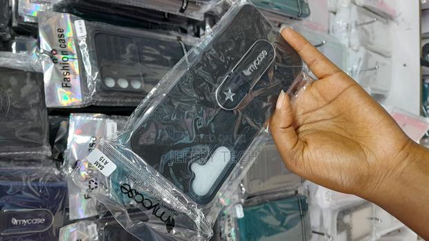 Tersy Samsung Galaxy A15 Leather Silicone Back Case =Black - thumbnail 3