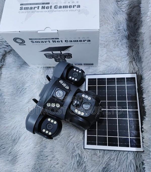 Outdoor Solar Wifi Triple Lens Camera Hd CCTV - main view