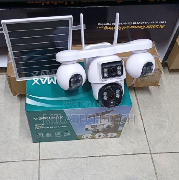 4 Lens 4g Simcard Solar Powered PTZ Camera