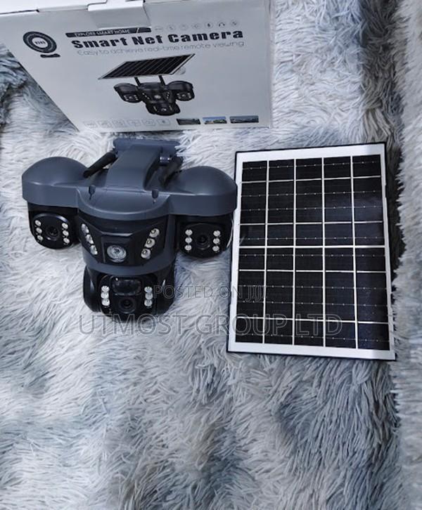 Triple Lens Solar Wifi CCTV Camera for Home Security - main view