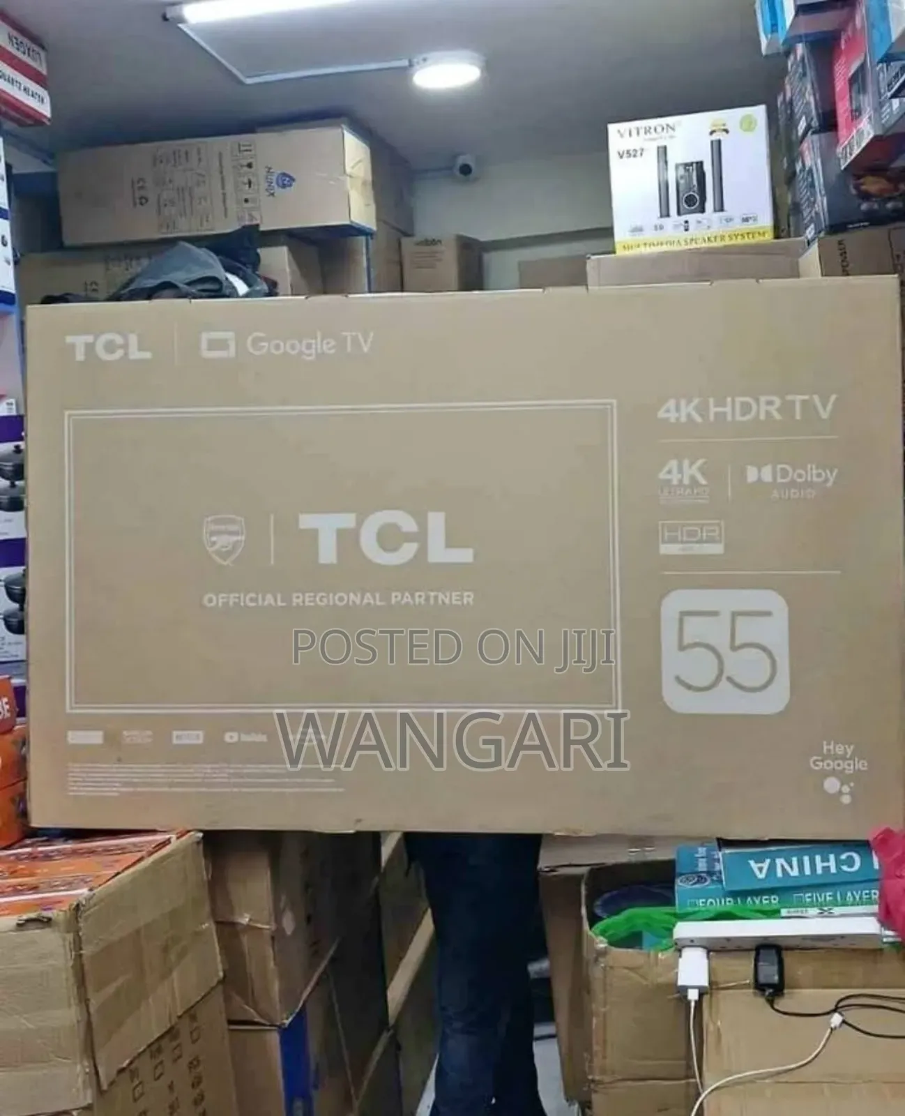 Frameless New Model TCL 55 Inch 4 K HDR Television