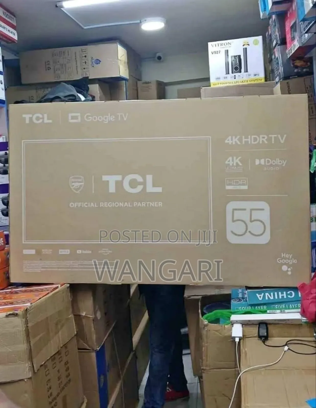 Frameless New Model TCL 55 Inch 4 K HDR Television