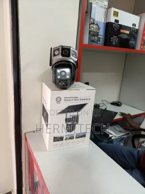 CCTV Camera With 2 Lenses 4g Smart PTZ Solar Powered