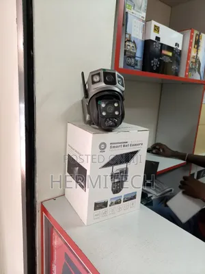 CCTV Camera With 2 Lenses 4g Smart PTZ Solar Powered