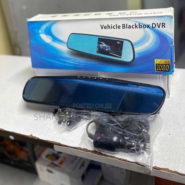 4.3-Inch Low-Light Clarity Dual Lens Rearview Mirror Dash Cam 1080p