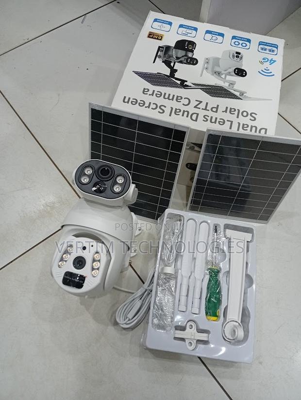 Ubox Dual Lens 6mp 4g Solar PTZ Camera Ubox Solar Powered 6mp Camera