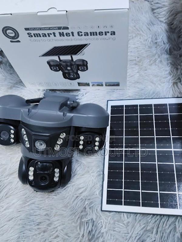 Triple Lens Outdoor Solar Wifi Camera Home Security