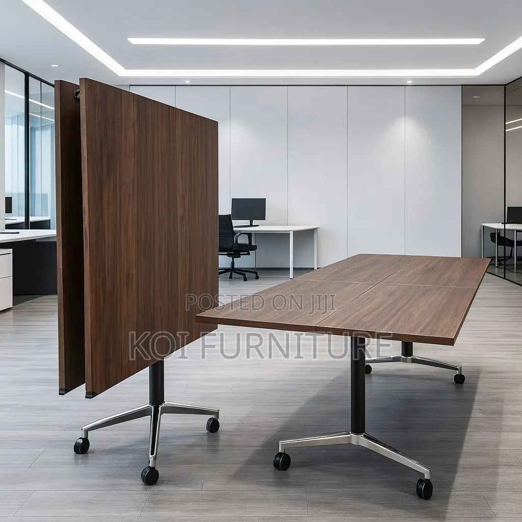 Office Table; 2.4m Foldable Meeting Boardroom Mobile Table