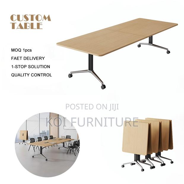 Office Table; 2.4m Foldable Meeting Boardroom Mobile Table - thumbnail 4