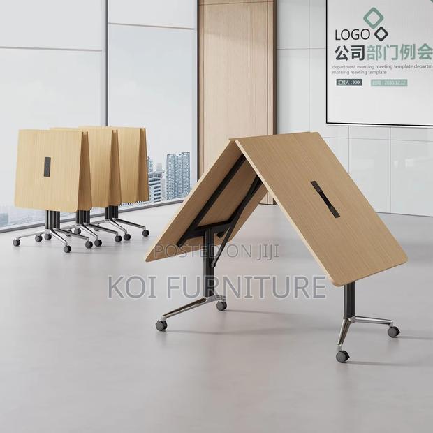 Office Table; 2.4m Foldable Meeting Boardroom Mobile Table - thumbnail 7