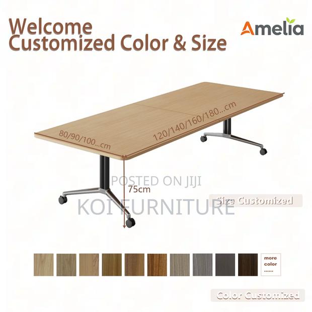 Office Table; 2.4m Foldable Meeting Boardroom Mobile Table - thumbnail 8
