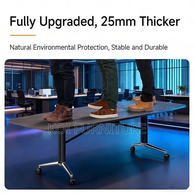Office Table; 2.4m Foldable Meeting Boardroom Mobile Table - thumbnail 9