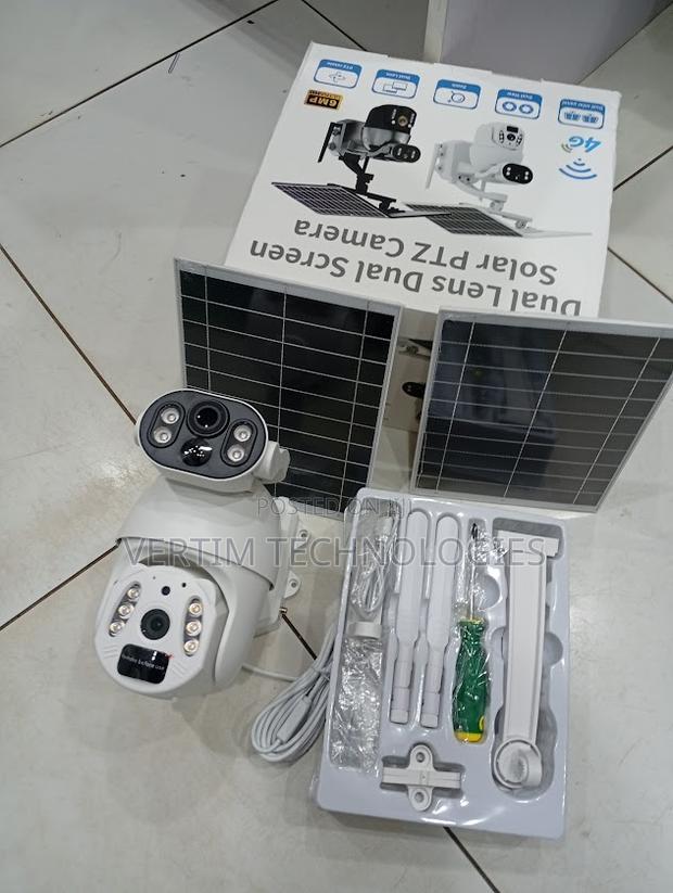 6mp Dual Lens Ubox Solar Powered Security Outdoor Camera 4g Camera