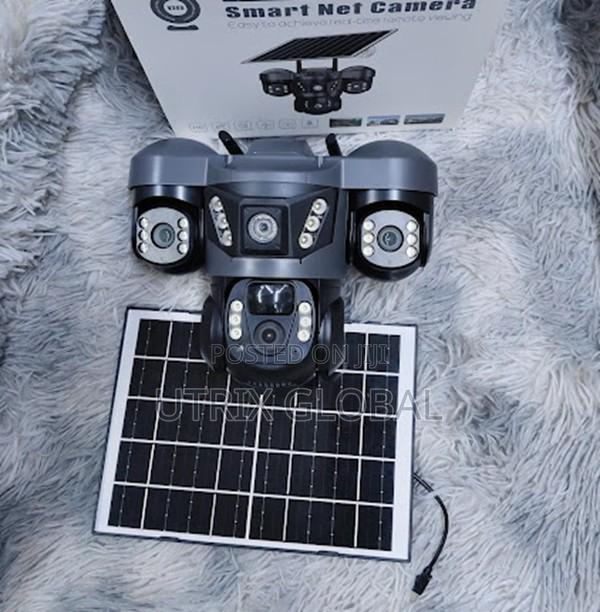 Solar Wifi Cctv Security Camera Triple Lens Hd - main view