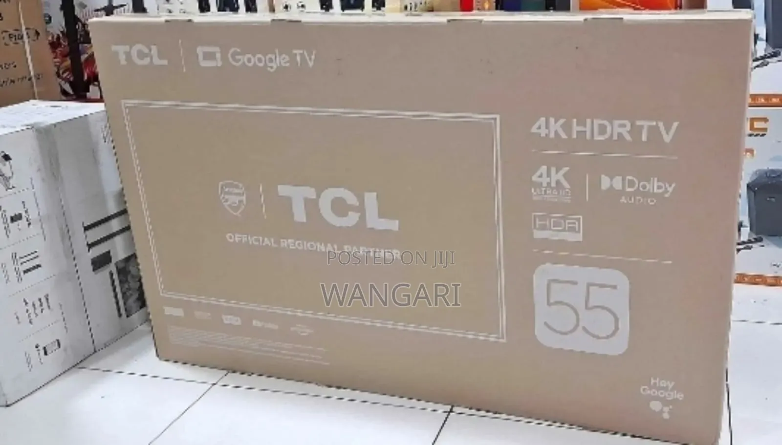Restocked TCL 55 Inch 4 K HDR Tv