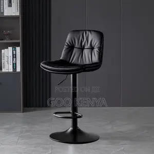 Home Bar Stool; Adjustable Height Bar Stool With Swivel And Backrest