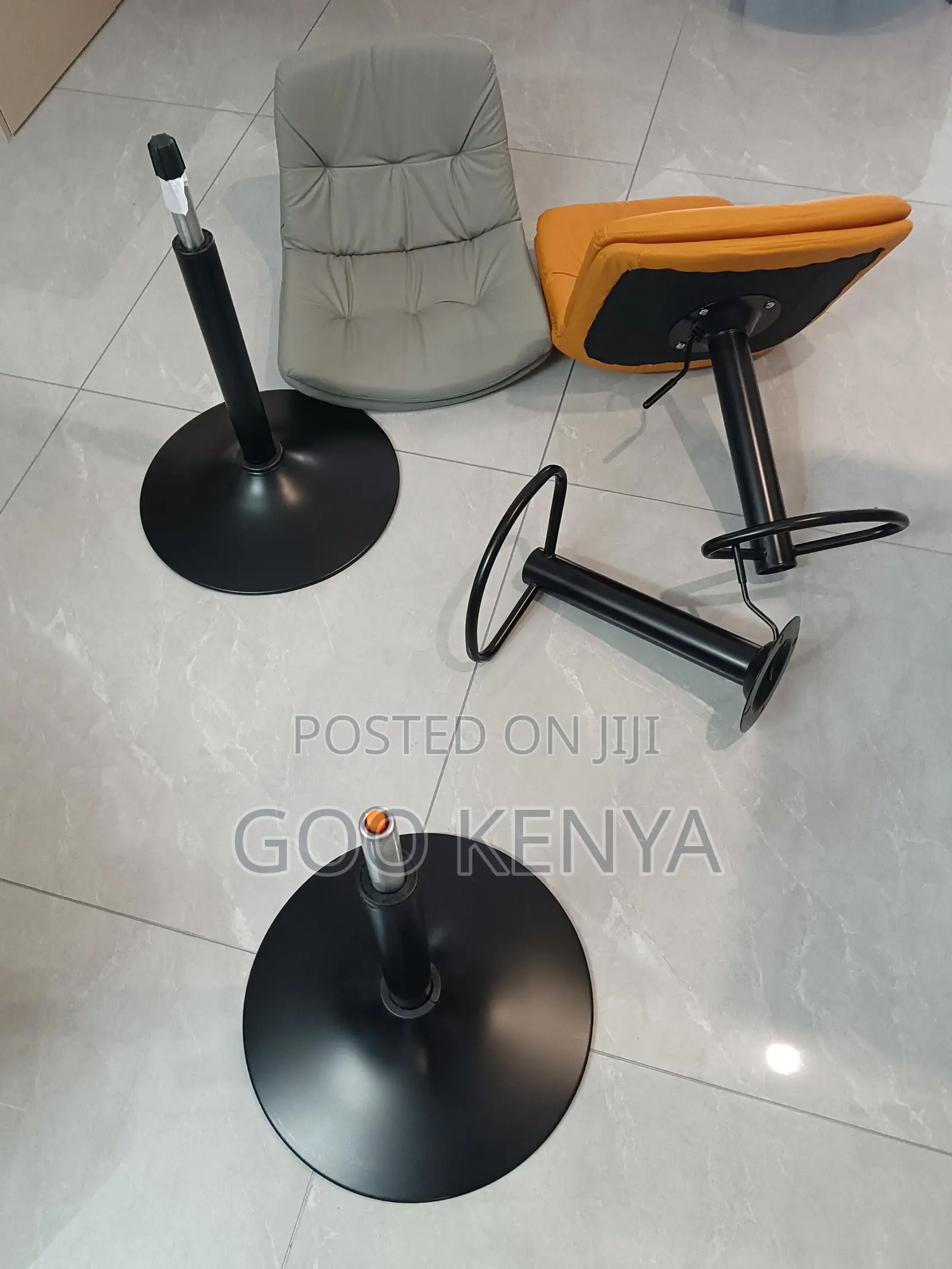 Home Bar Stool; Adjustable Height Bar Stool With Swivel And Backrest