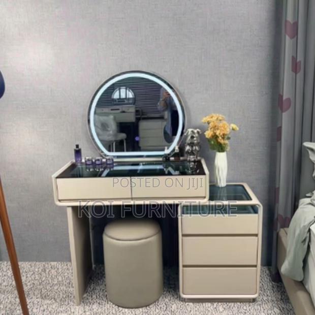 Dressers; Modern Vanity Set With Led Light - thumbnail 6