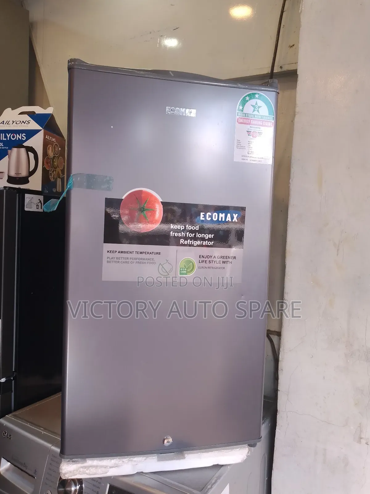 Gray Mini Fridge (Ecomax)