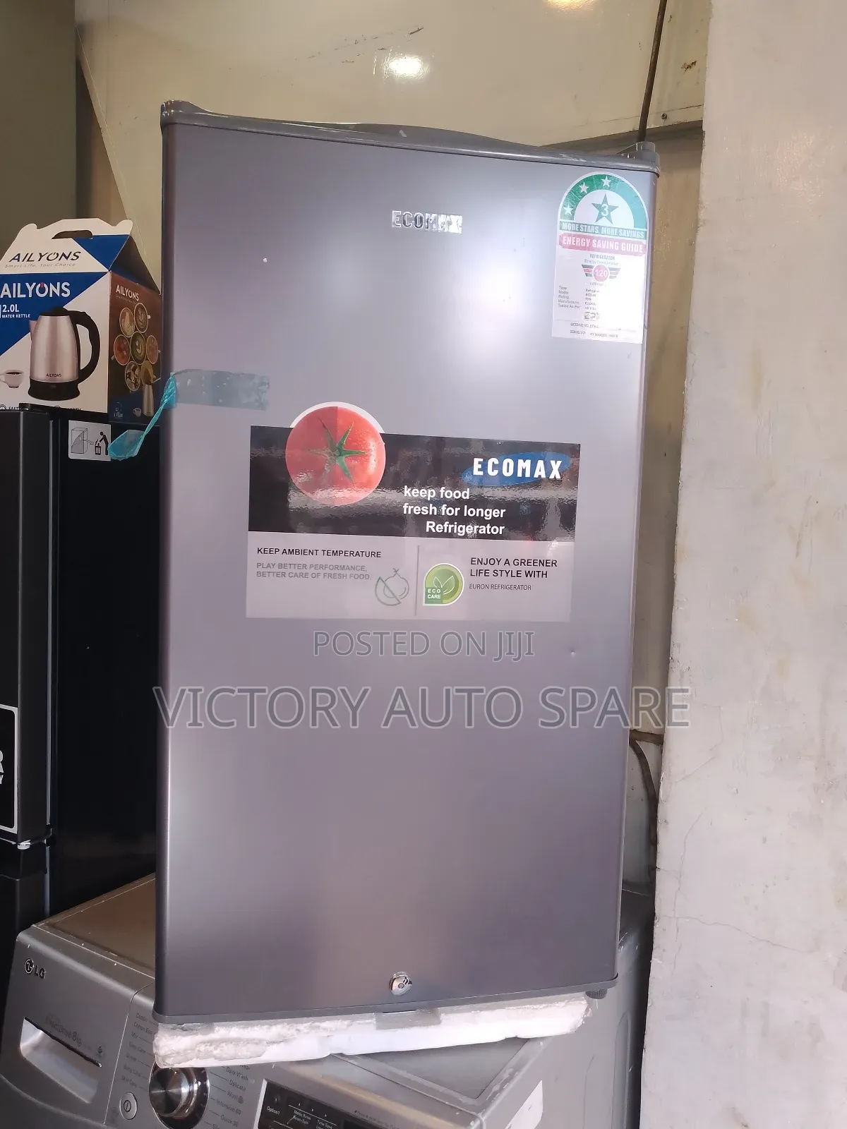Gray Mini Fridge (Ecomax)