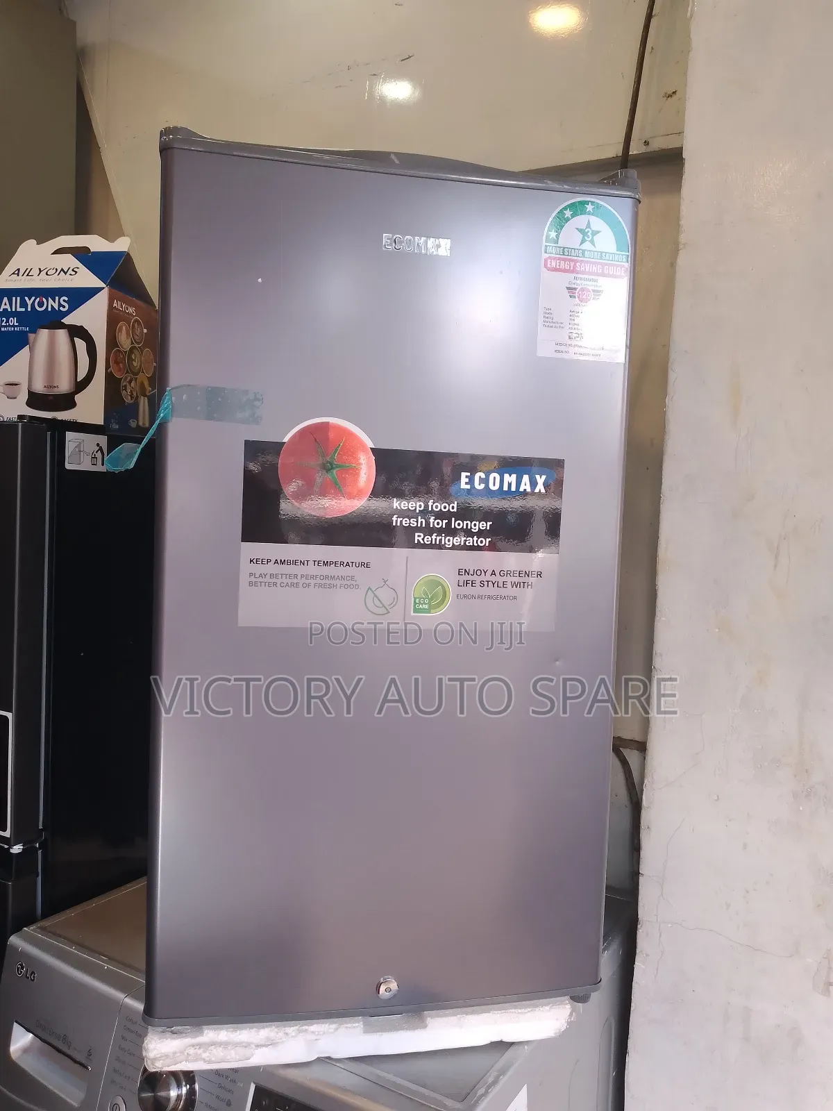 Gray Mini Fridge (Ecomax)