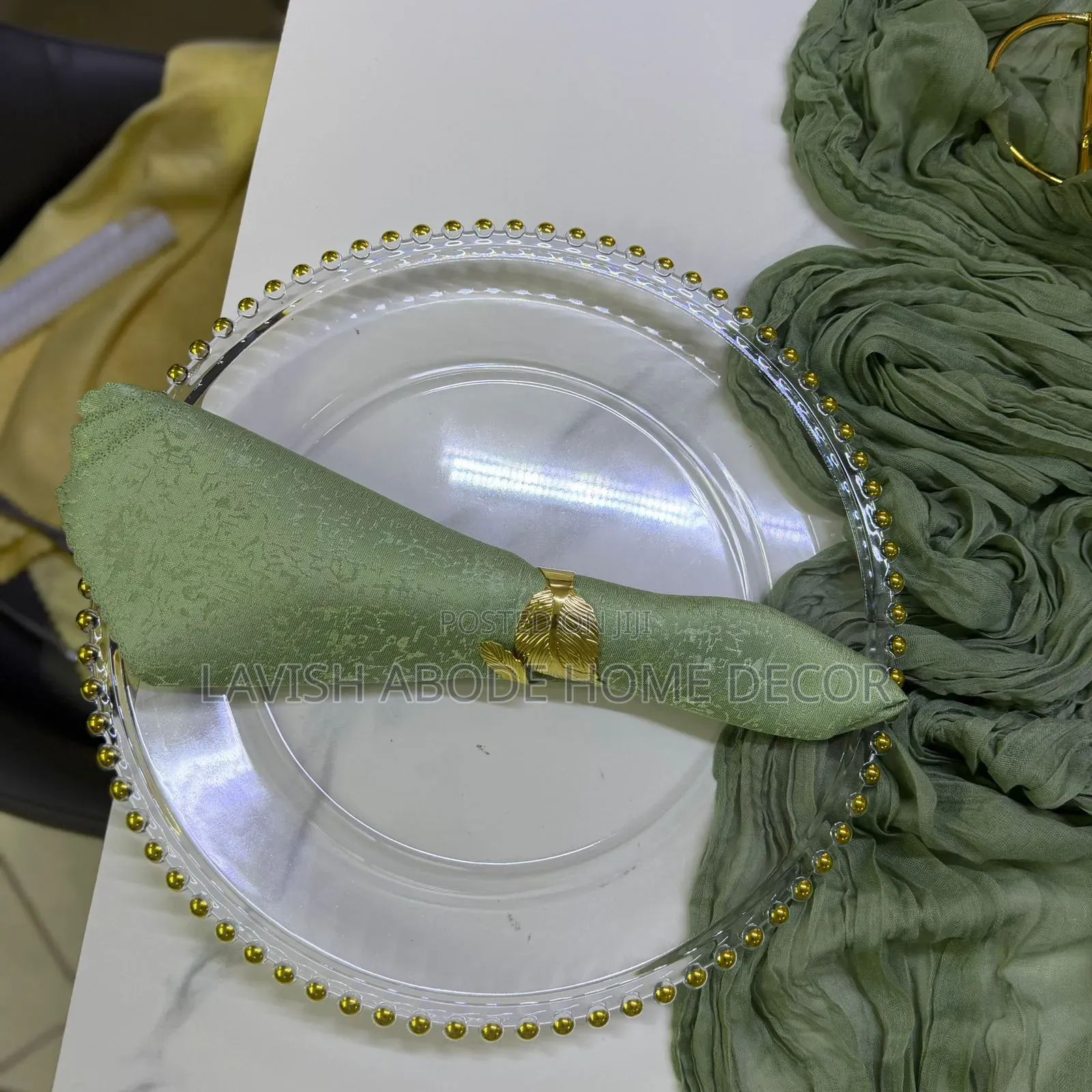 Dusty Green Table Napkin.Easy to Clean.