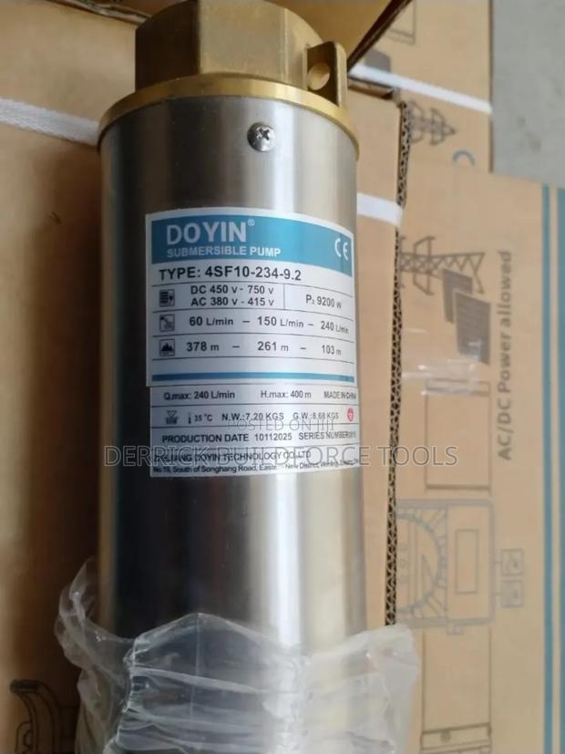 4sf10-234 Ac/Dc 12.5hp 400m 9200w Doyin Submersible Pump