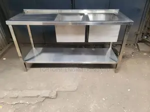 Double Stainless Steel Commercial Sink