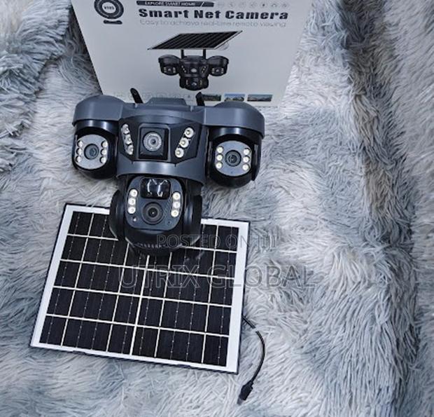 Wifi Solar Triple Lens Cctv Camera Motion Detection - main view