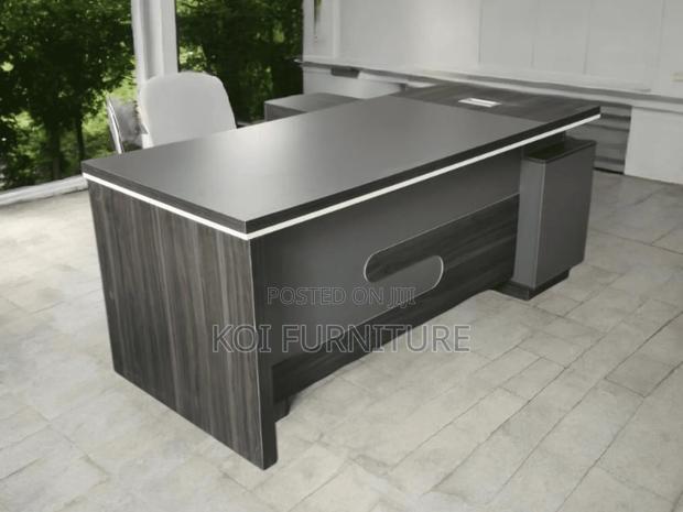 Office Desk; 1.6m L Shaped Executive Office Desk - thumbnail 4