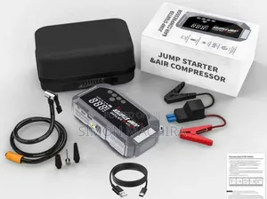 High Power Digital Jump Starter With Digital Compressor