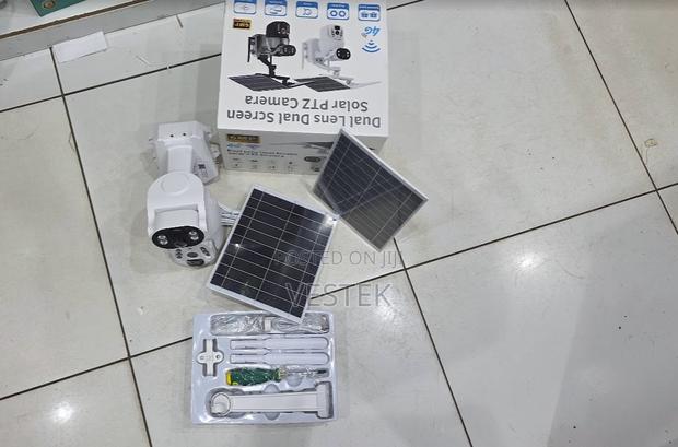 Ubox 6mp Dual Lens Solar 4g CCTV Camera With Double Panels
