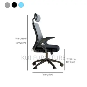 Office Chair; Ergonomic Mesh Office Chair With Flip-Up Armrests