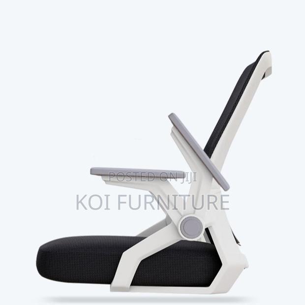 Office Chair; Ergonomic Mesh Office Chair With Flip-Up Armrests - thumbnail 6