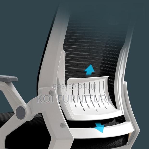 Office Chair; Ergonomic Mesh Office Chair With Flip-Up Armrests - thumbnail 8