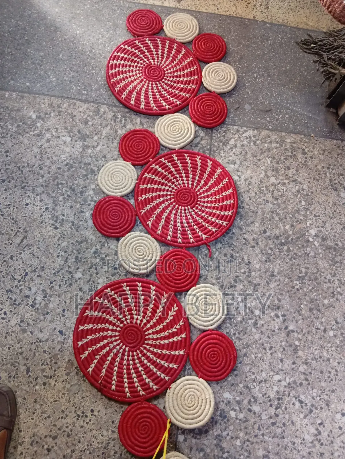 Handwoven Sisal Wall Basket Set
