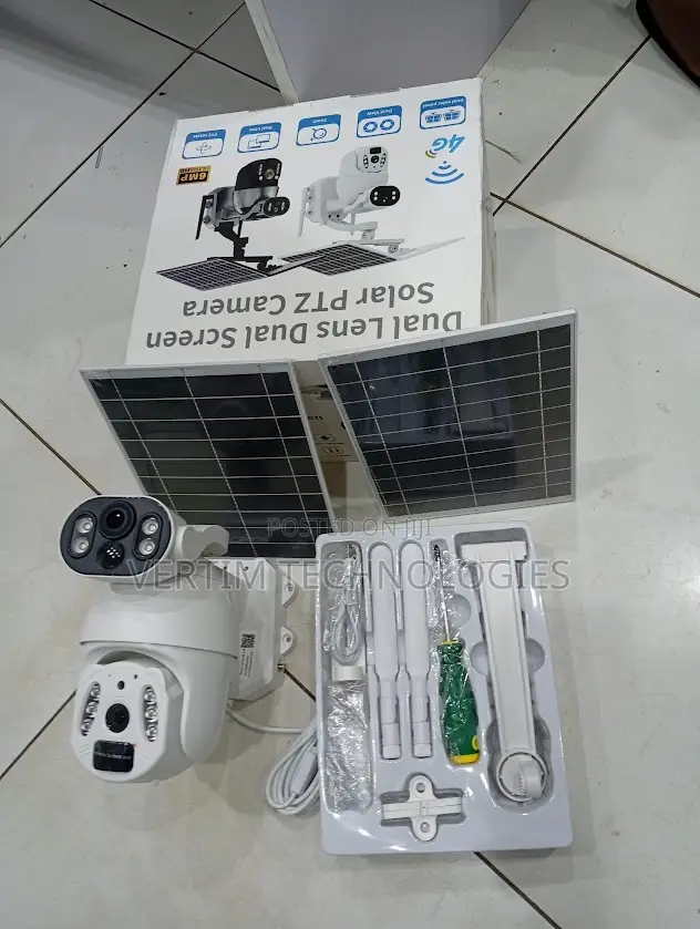 Dual Lens 6mp Ubox 4g Simcard Solar CCTV Outdoor Camera
