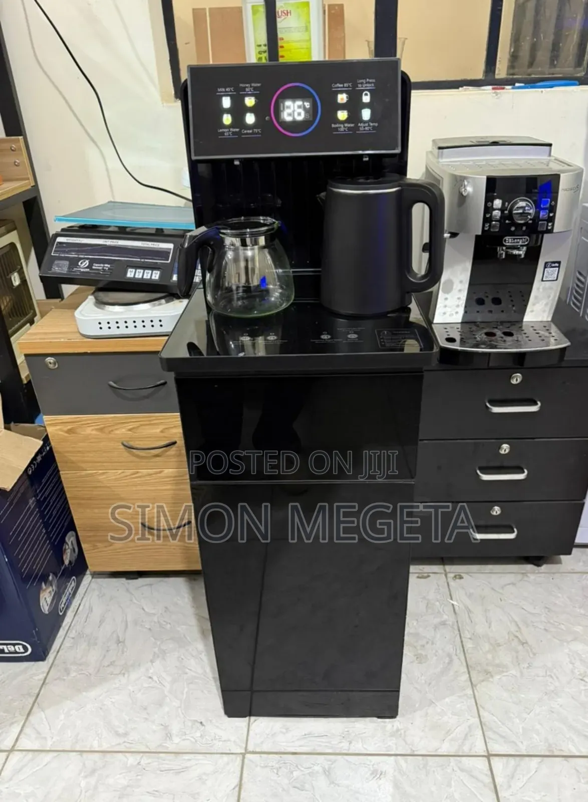 Electromate Bottom Load Hot Water Dispenser With Coffee Maker