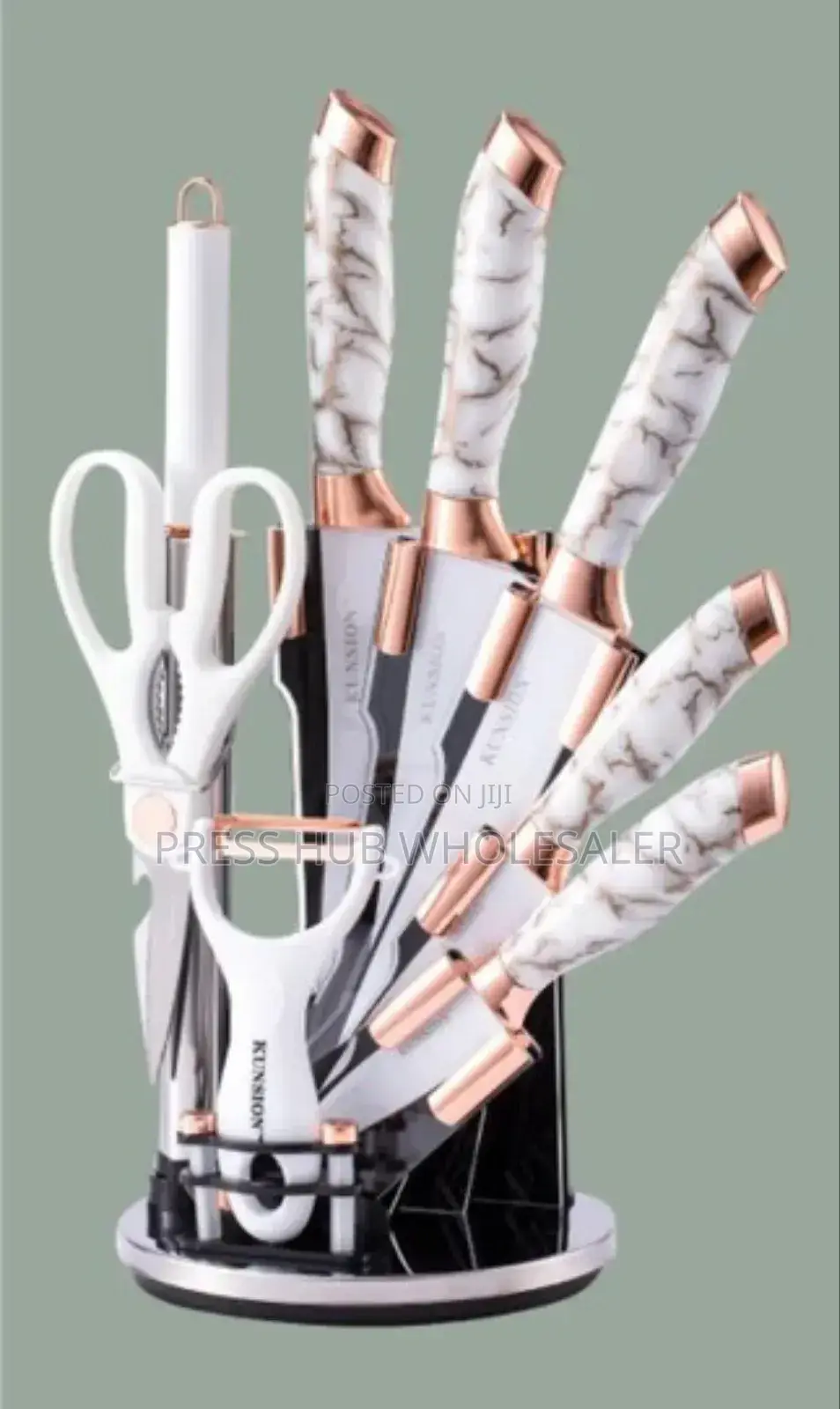 9-piece Stainless Steel Kitchen Knife