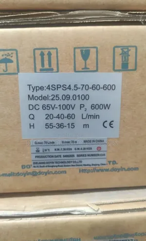 4sps4 70m Head 0.75hp 600w Dc Stainless Steel Impeller Doyin Pump