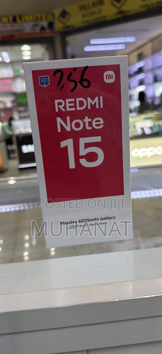 New Xiaomi Redmi Note 15 256 GB Black