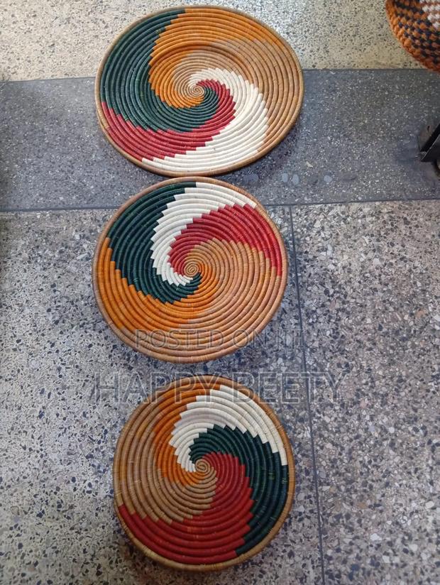 African Sisal Basket Wall Decor - thumbnail 3