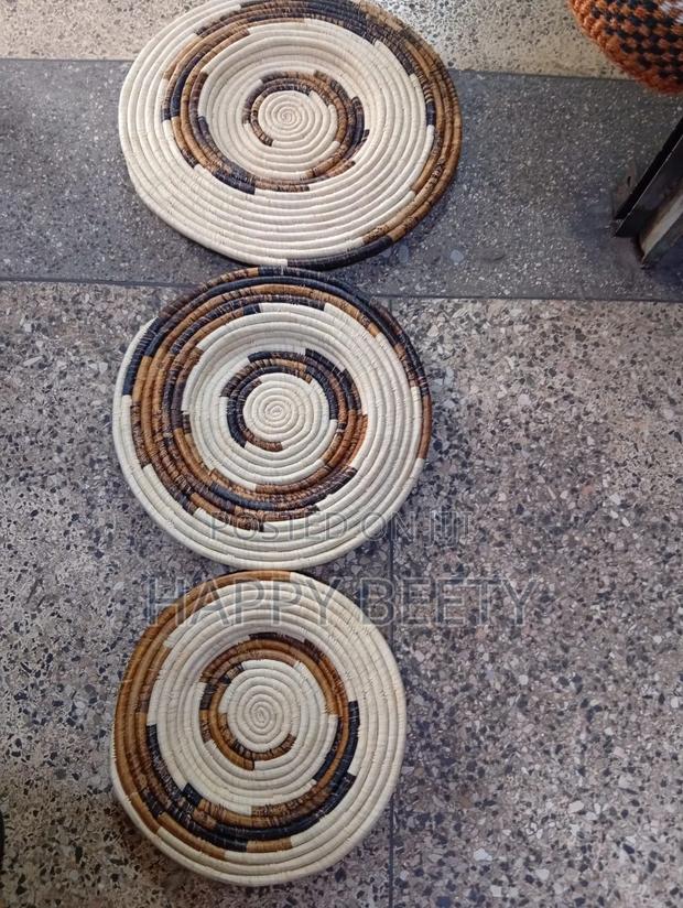 African Sisal Basket Wall Decor - thumbnail 4