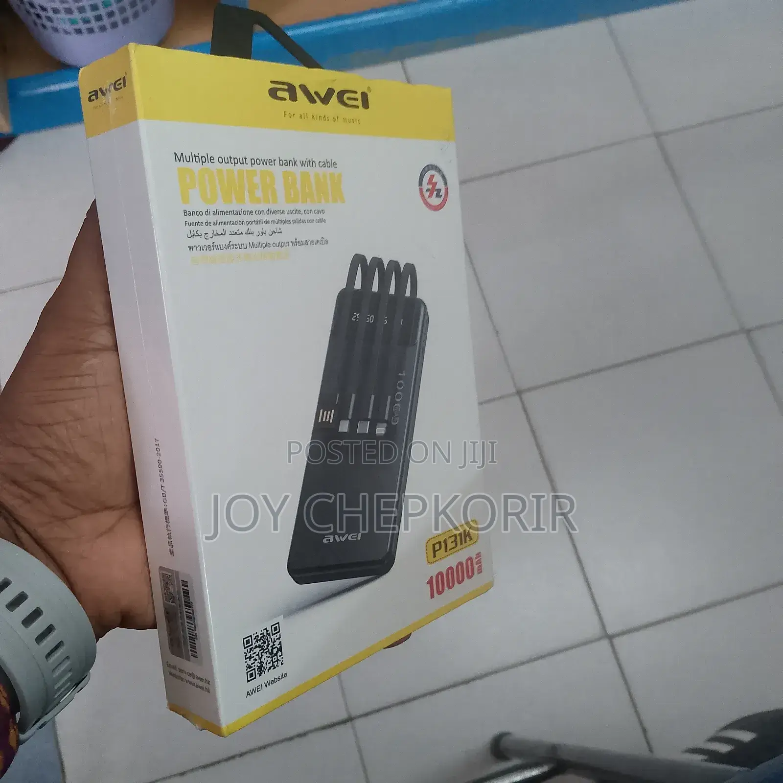 Awei P131k 10000mah Power Bank